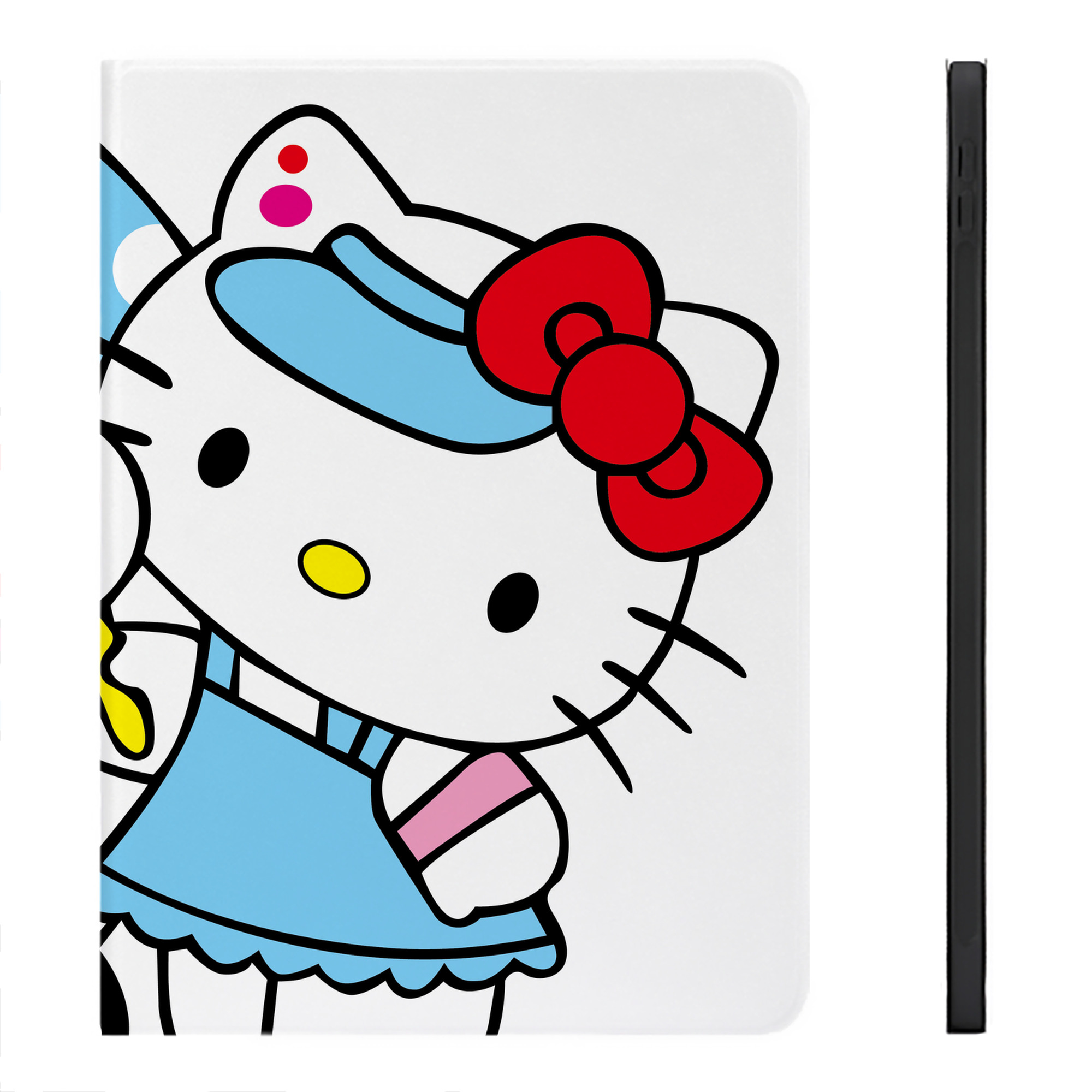 （画像用） Hello Kitty ハローキティ IPadケース ペンホルダー付き ブックスタイルデザイン